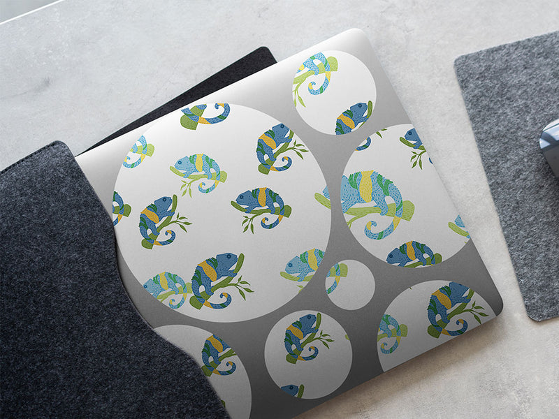 navy chameleons animal DIY Laptop Stickers