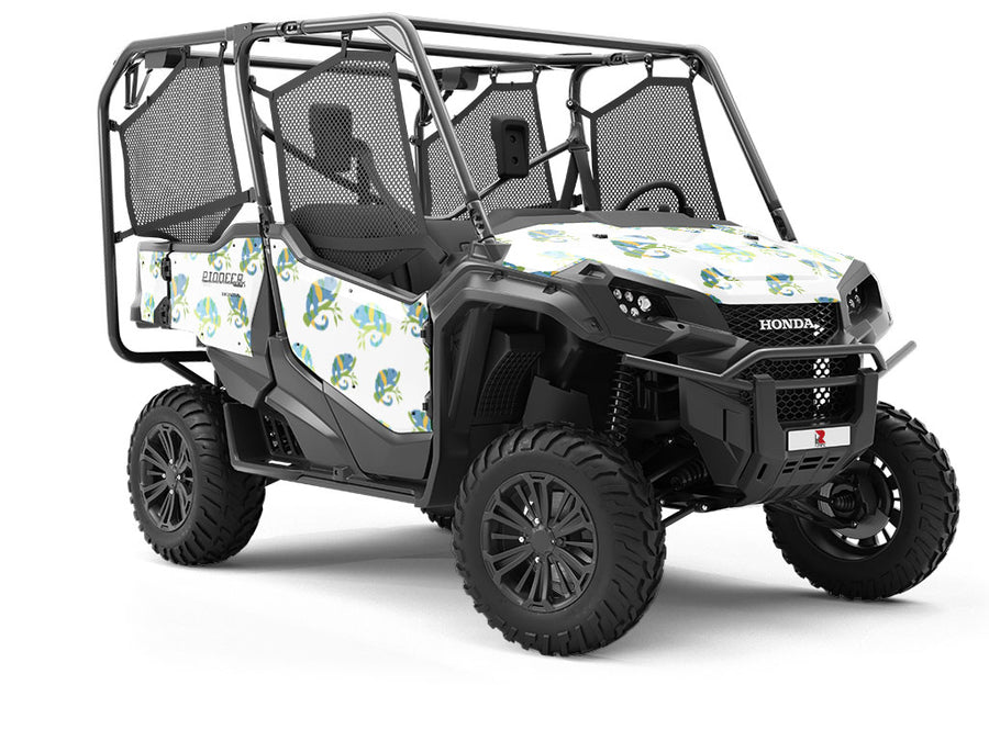 Navy Chameleons Reptile Utility Vehicle Vinyl Wrap