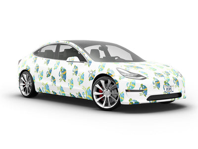 Navy Chameleons Reptile Vehicle Vinyl Wrap