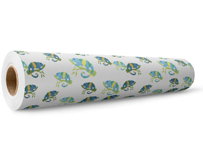 Navy Chameleons Reptile Wrap Film Wholesale Roll~Rwraps Series 914 Digitally Printed Vinyl Roll~5