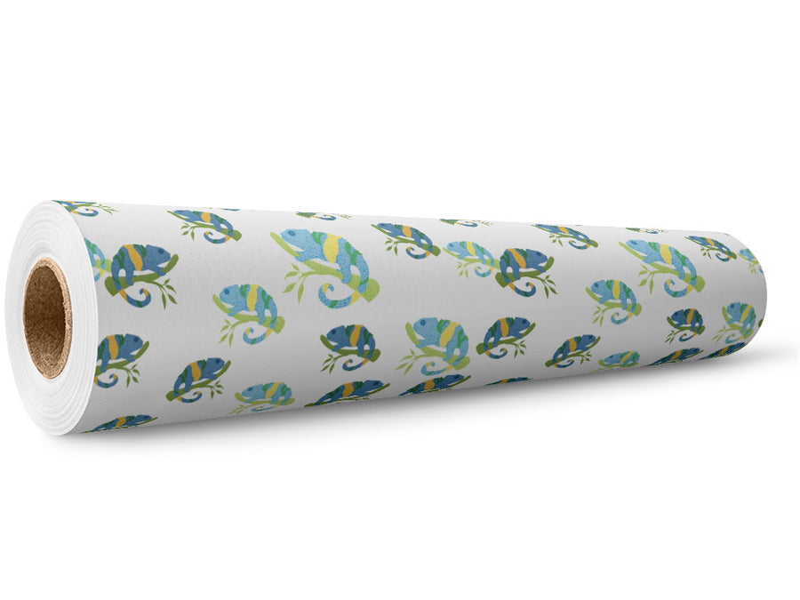 Navy Chameleons Reptile Wrap Film Wholesale Roll~Rwraps Series 914 Digitally Printed Vinyl Roll~5