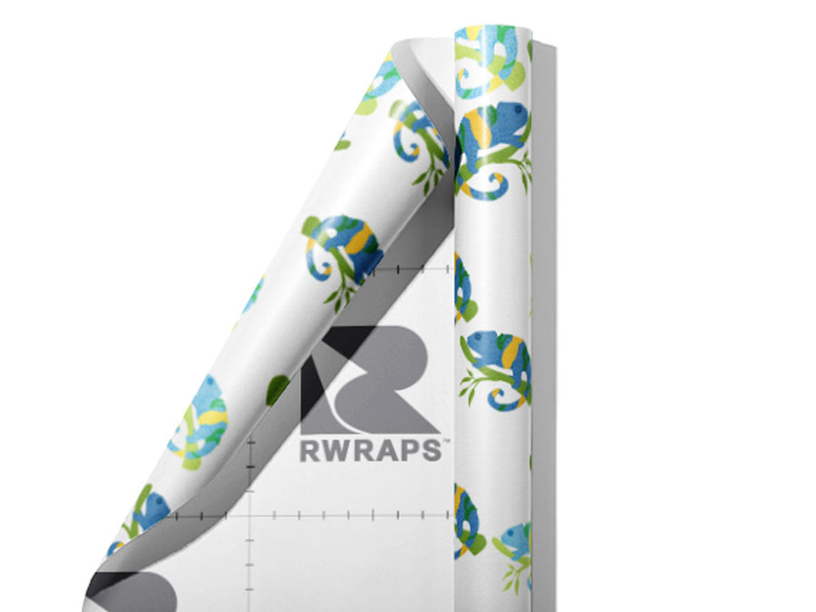 Navy Chameleons Reptile Wrap Film Sheets~Rwraps Series 914 Navy Chameleons Reptile Scrolled Sheet~3