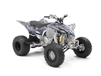 Navy Solitaire Mandala ATV Wrapping Vinyl