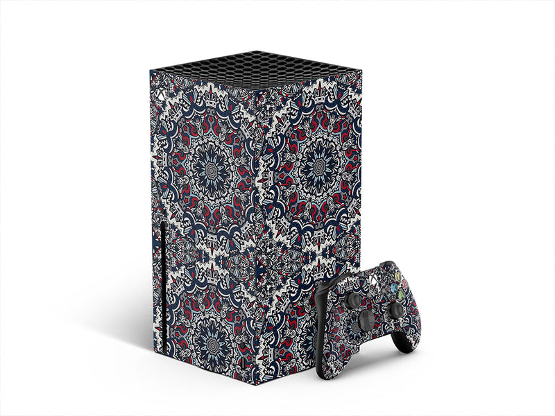 navy solitaire mandala XBOX DIY Decal