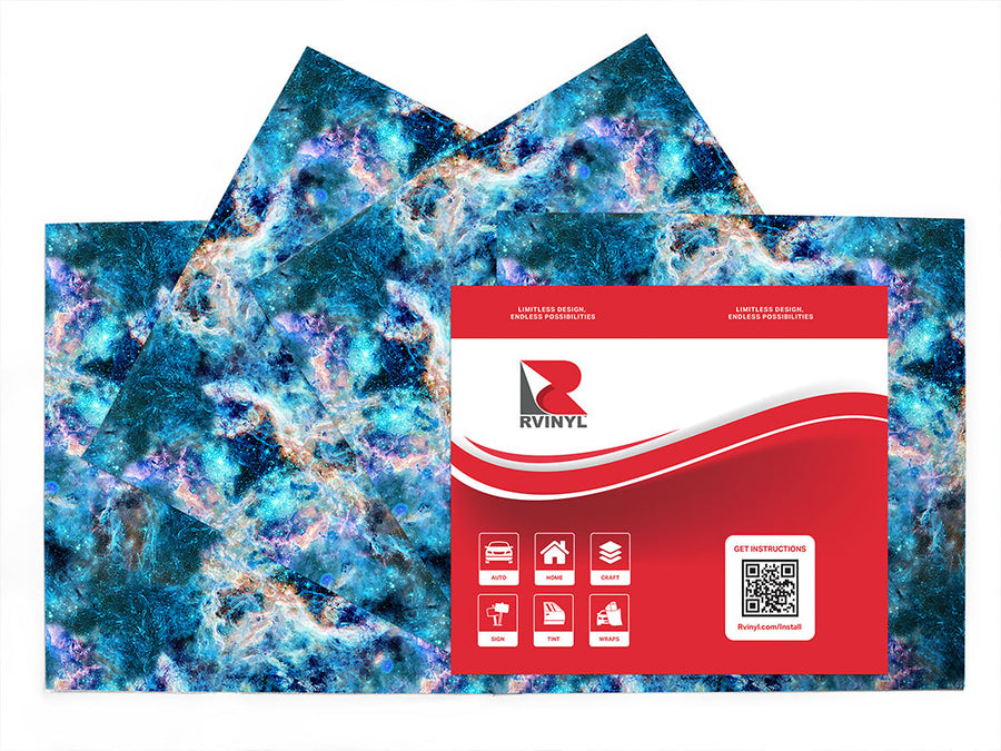 nebula sapphire science fiction Craft Vinyl Sheet Pack