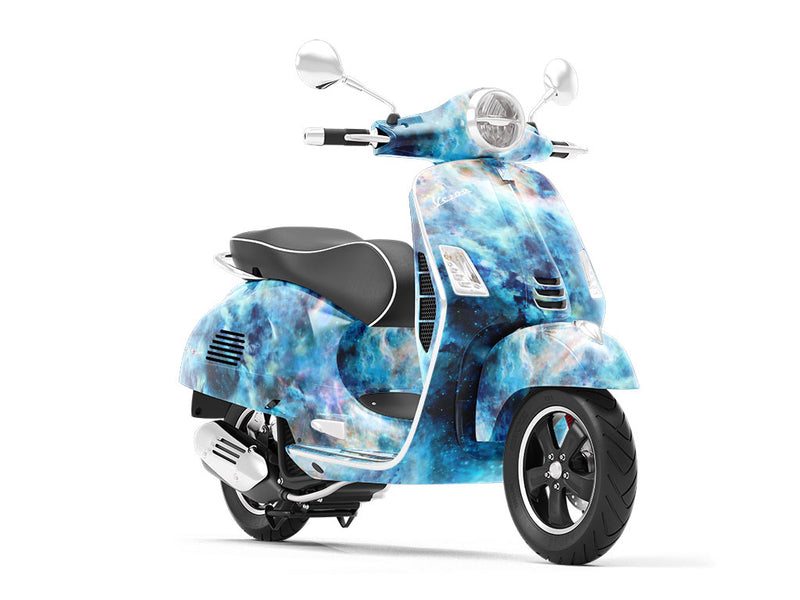 Nebula Sapphire Science Fiction Vespa Scooter Wrap Film