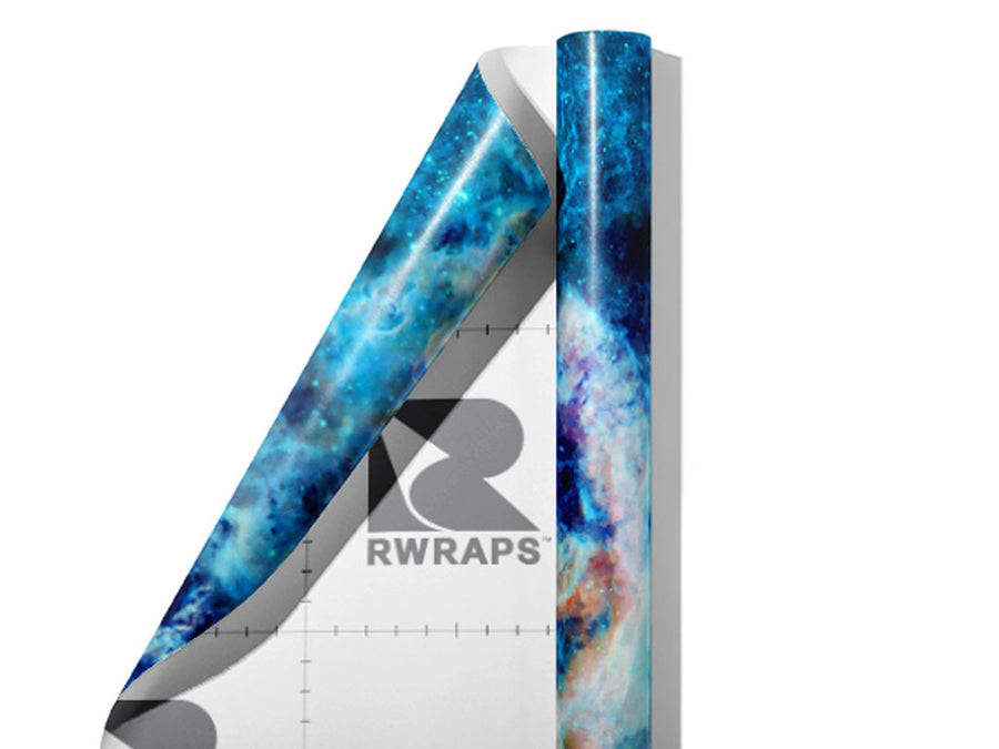 Nebula Sapphire Science Fiction Wrap Film Sheets~Rwraps Series 914 Nebula Sapphire Science Fiction Scrolled Sheet~3