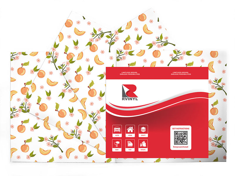 nectar white fruit Craft Vinyl Sheet Pack