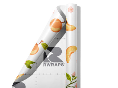 Nectar White Fruit Wrap Film Sheets~Rwraps Series 914 Nectar White Fruit Scrolled Sheet~3