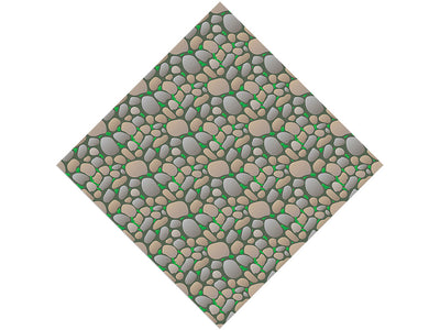 Neglected Courtyard Cobblestone Vinyl Wrap Pattern
