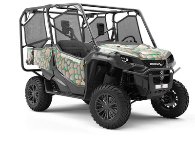 Neglected Courtyard Cobblestone Utility Vehicle Vinyl Wrap