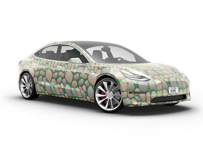 Neglected Courtyard Cobblestone Vehicle Vinyl Wrap
