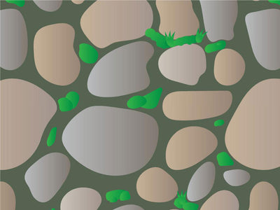 Neglected Courtyard Cobblestone Vinyl Wrap Pattern~Rwraps Series 914 Digitally Printed Vinyl Wrap~0