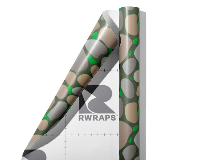 Neglected Courtyard Cobblestone Wrap Film Sheets~Rwraps Series 914 Neglected Courtyard Cobblestone Scrolled Sheet~4