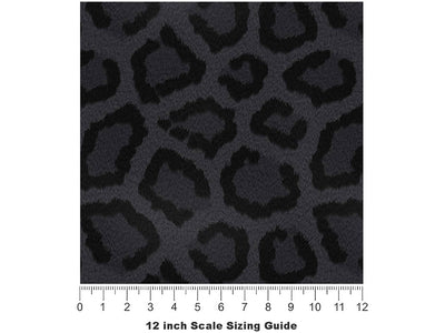 Negro Panther Vinyl Film Pattern Size 12 inch Scale~Rwraps Negro Panther Sizing Chart~3