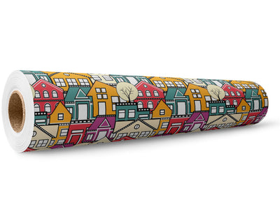 Neighborhood Association Cityscape Wrap Film Wholesale Roll~Rwraps Series 914 Digitally Printed Vinyl Roll~5