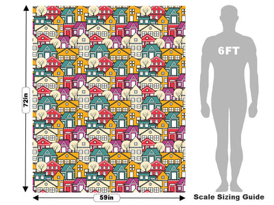 Neighborhood Association Cityscape Vehicle Wrap Scale~Rwraps Series 914 Neighborhood Association Cityscape Measurements~2