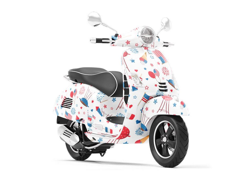 Neighborhood Cookout Americana Vespa Scooter Wrap Film