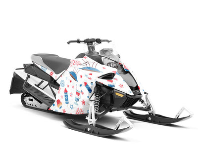 Neighborhood Cookout Americana Custom Wrapped Snowmobile