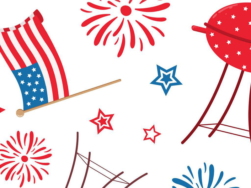 Neighborhood Cookout Americana Vinyl Wrap Pattern~Rwraps Series 914 Digitally Printed Vinyl Wrap~0