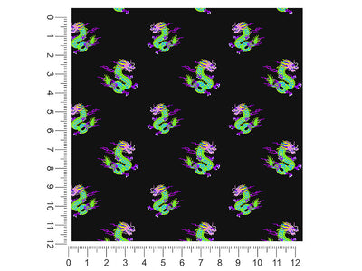 neon aggression fantasy 1ft x 1ft Craft Sheets