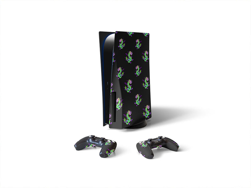 neon aggression fantasy Sony PS5 DIY Skin