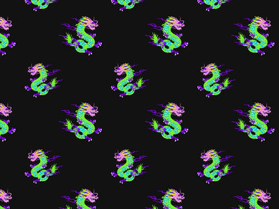 Neon Aggression Fantasy Vinyl Wrap Pattern~Rwraps Series 914 Digitally Printed Vinyl Wrap~0