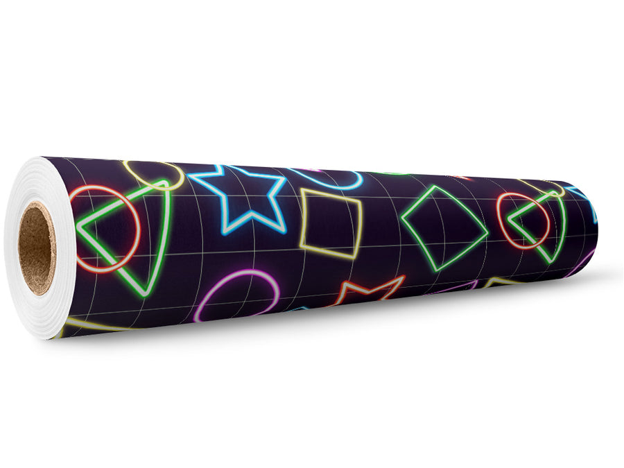 Neon Bowling Abstract Wrap Film Wholesale Roll~Rwraps Series 914 Digitally Printed Vinyl Roll~5