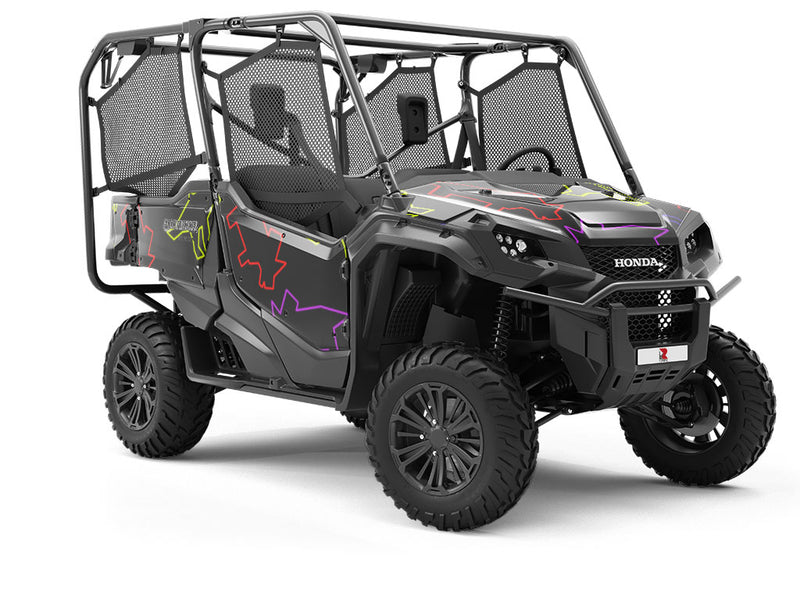 Neon Champions Dinosaur Utility Vehicle Vinyl Wrap