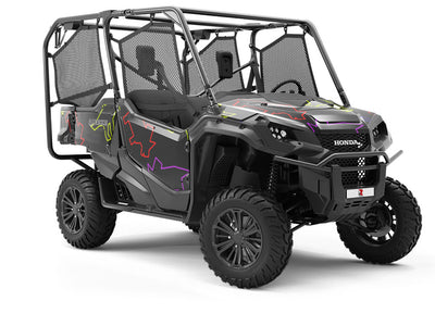 Neon Champions Dinosaur Utility Vehicle Vinyl Wrap