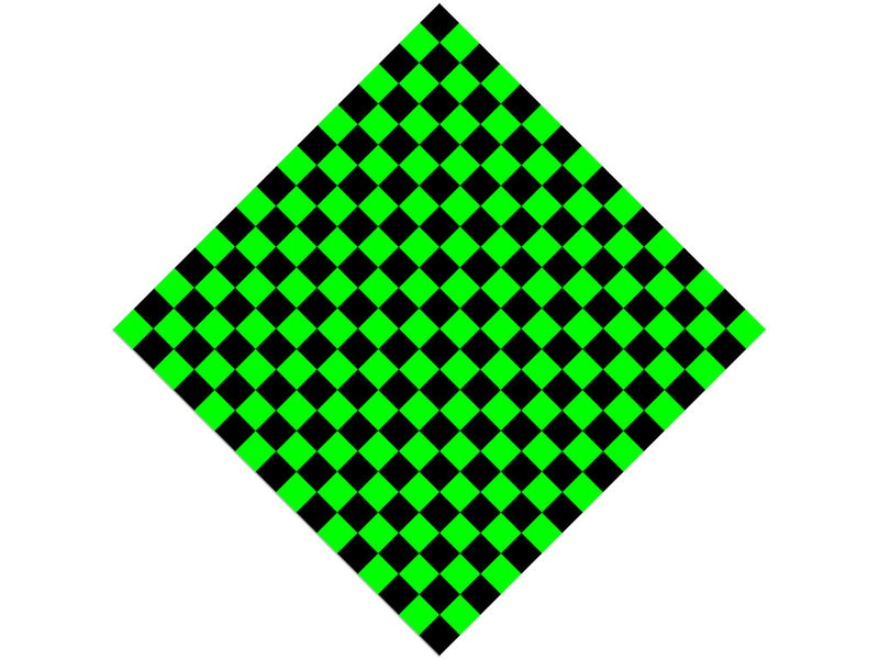 Neon Checkered Vinyl Wrap Pattern