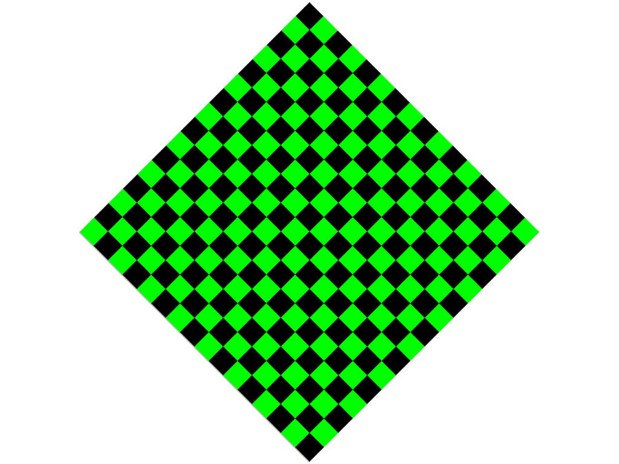Neon Checkered Vinyl Wrap Pattern