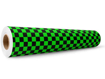 Neon Checkered Wrap Film Wholesale Roll~Rwraps Series 914 Digitally Printed Vinyl Roll~6