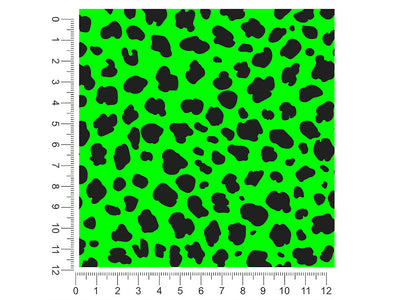 neon cheetah animal print 1ft x 1ft Craft Sheets