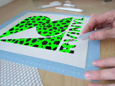 neon cheetah animal print Easy Weed Craft Vinyl