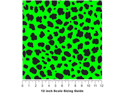Neon Cheetah Vinyl Film Pattern Size 12 inch Scale~Rwraps Neon Cheetah Sizing Chart~3