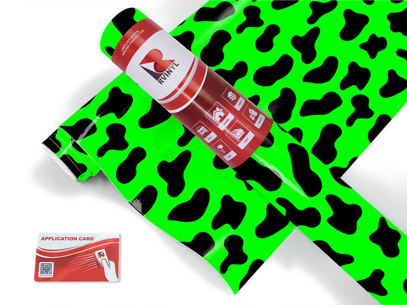 neon cow animal print Craft Vinyl Roll