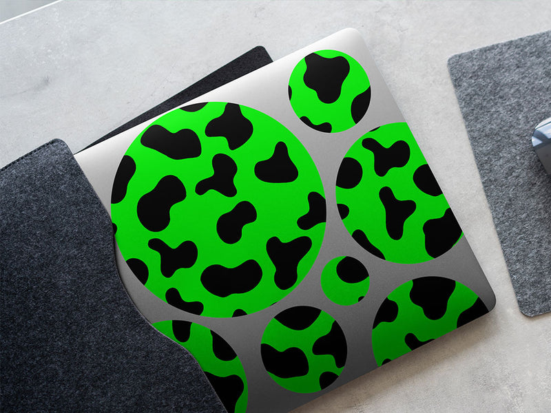neon cow animal print DIY Laptop Stickers