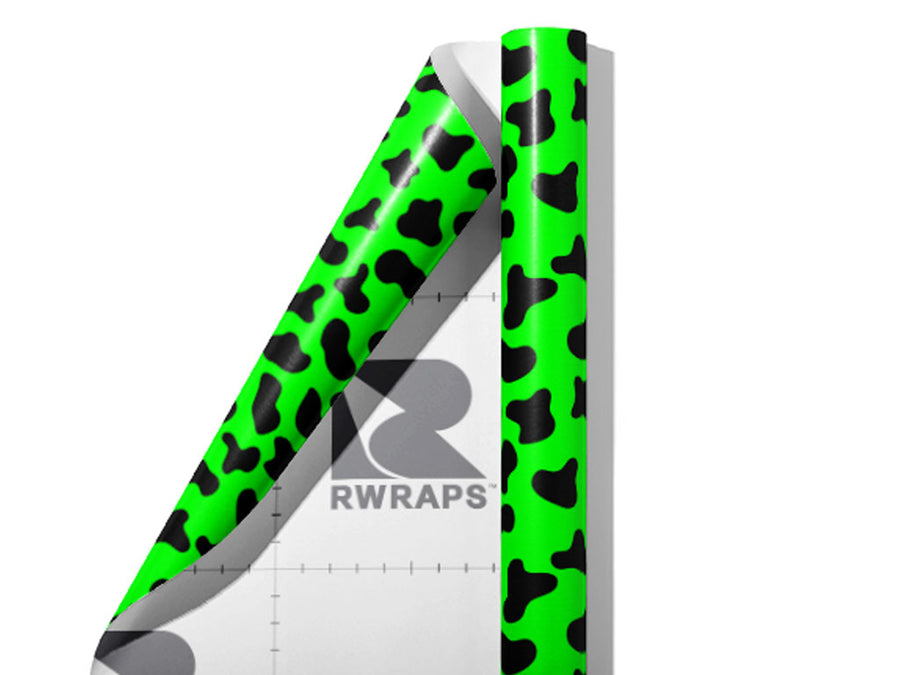 Neon Cow Wrap Film Sheets~Rwraps Series 914 Neon Cow Scrolled Sheet~5