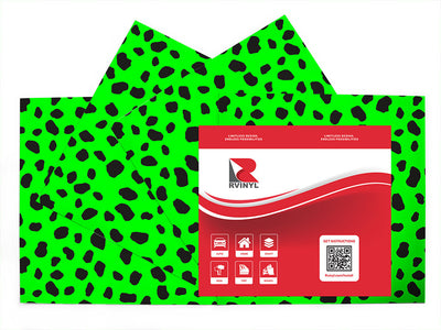 neon dalmation animal print Craft Vinyl Sheet Pack