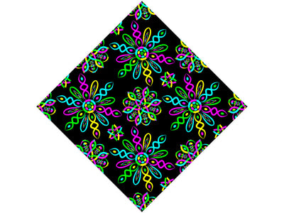Neon DNA Mandala Vinyl Wrap Pattern