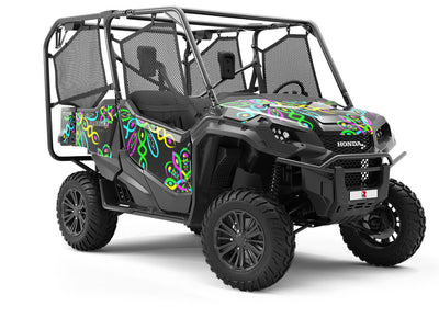 Neon DNA Mandala Utility Vehicle Vinyl Wrap