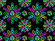 Neon DNA Mandala Vinyl Wrap Pattern~Rwraps Series 914 Digitally Printed Vinyl Wrap~0