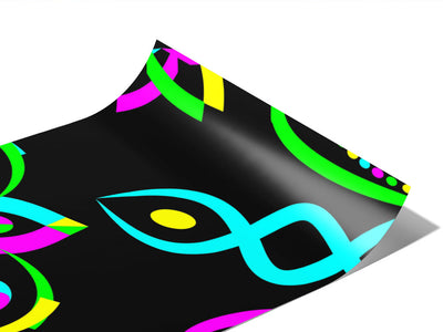 Neon DNA Mandala Vinyl Wraps~Rwraps Series 914 Digitally Printed Vinyl Wrap~0