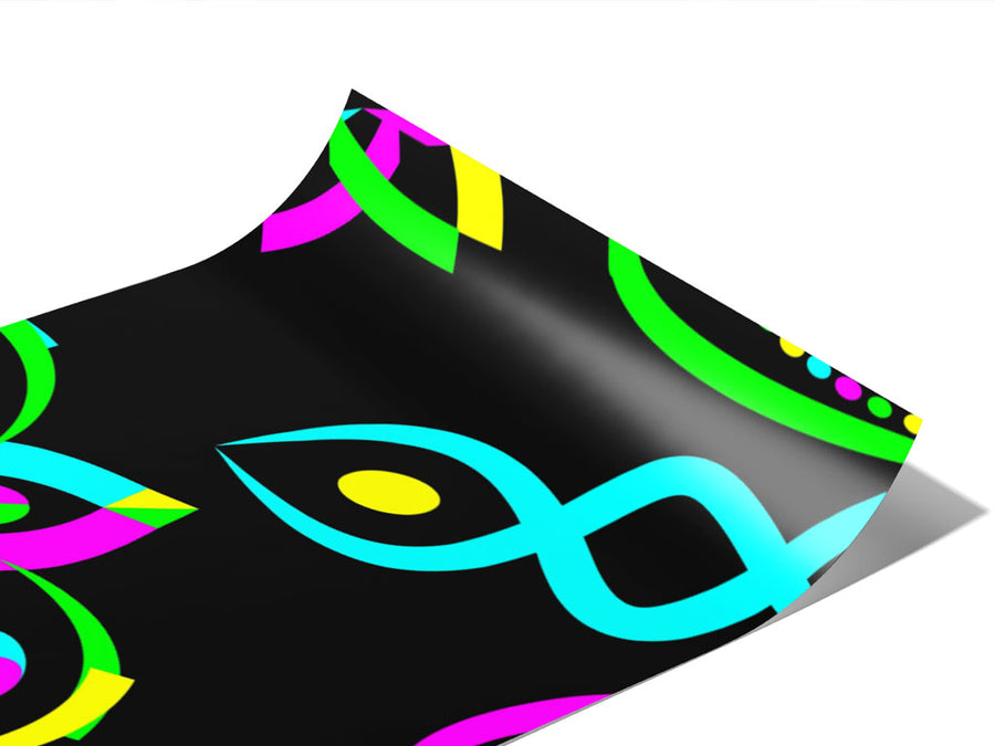 Neon DNA Mandala Vinyl Wraps~Rwraps Series 914 Digitally Printed Vinyl Wrap~0