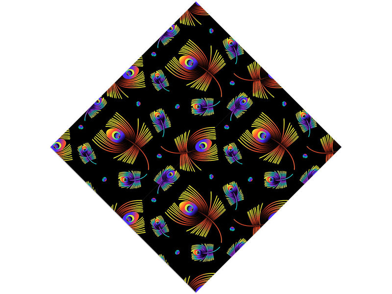 Neon Eyes Birds Vinyl Wrap Pattern
