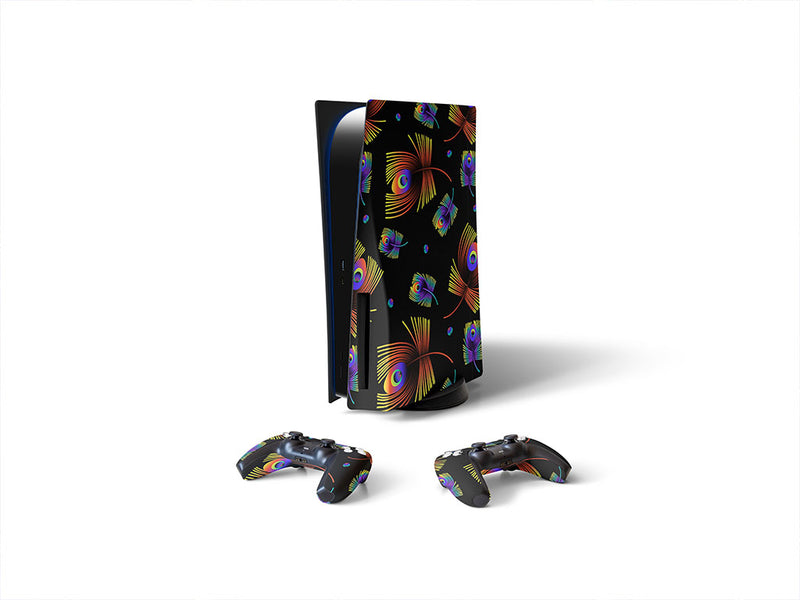 neon eyes bird Sony PS5 DIY Skin