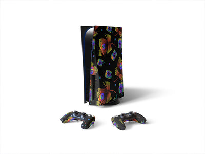 neon eyes bird Sony PS5 DIY Skin