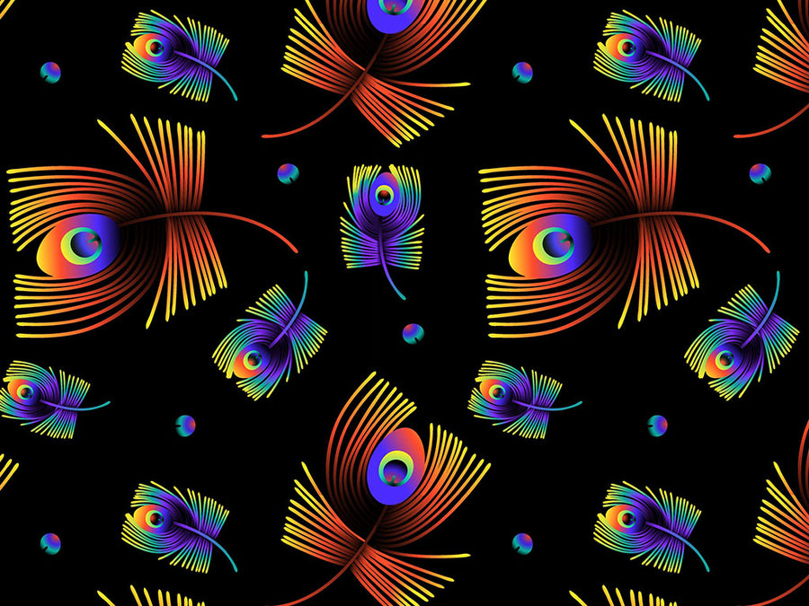 Neon Eyes Birds Vinyl Wrap Pattern~Rwraps Series 914 Digitally Printed Vinyl Wrap~0