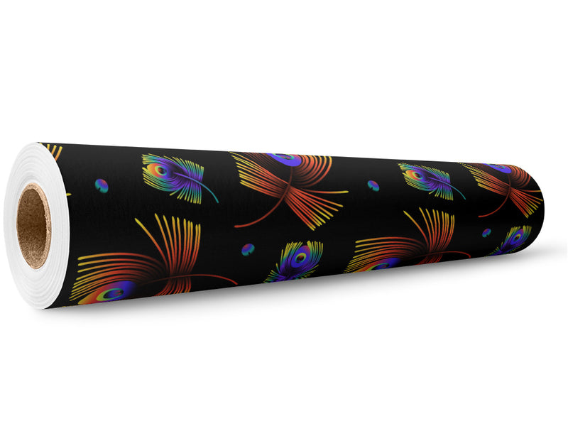 Neon Eyes Birds Wrap Film Wholesale Roll~Rwraps Series 914 Digitally Printed Vinyl Roll~5